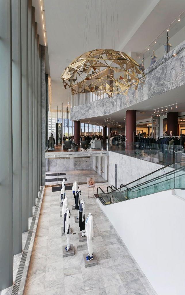 Escalator inside Holt Renfrew Square One